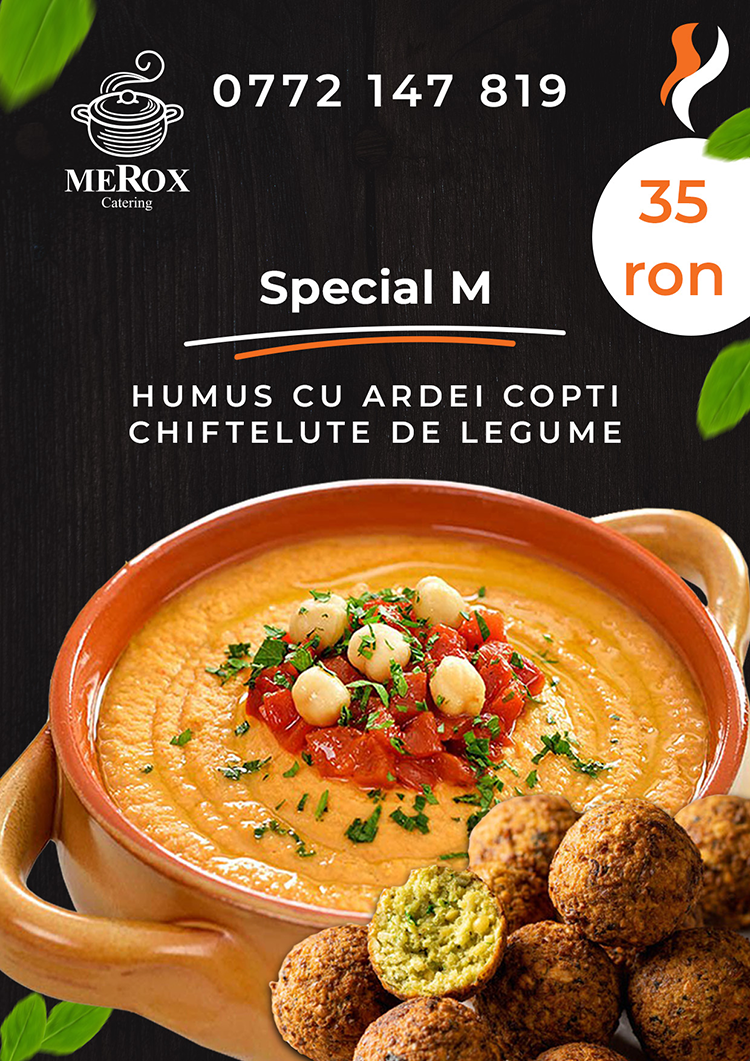 Humus si chifteluțe din legume